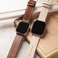 Apple watch - 【早春限定色】車線真皮蘋果錶帶_1