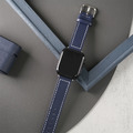 Apple watch - 【限量湛藍】車線真皮蘋果錶帶_3