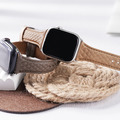 Apple watch - 菱格紋真皮蘋果錶帶_1