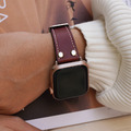 Apple watch -雙鉚釘縮腰皮錶帶_6