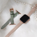 Apple watch - 【莫蘭迪色】車線細皮革 蘋果錶帶_2