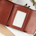 荔枝皮革雙色短夾/錢包_4