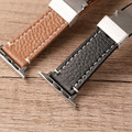 Apple watch - 荔枝縮腰皮革造型扣 錶帶_8