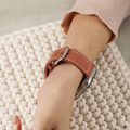 Apple watch - 【舒適麂皮】車線真皮 蘋果錶帶_5