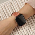 Apple watch - 【舒適麂皮】車線真皮 蘋果錶帶_4