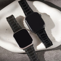 Apple watch - H形拼接縮腰鈦金屬 蘋果專用錶帶_2
