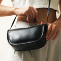 可調整簡約柔軟 斜肩包_11