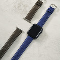 Apple watch - 【經典磨紗訂製色】車線真皮蘋果錶帶_8