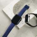 Apple watch - 【經典磨紗訂製色】車線真皮蘋果錶帶_3