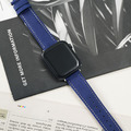 Apple watch - 【經典磨紗訂製色】車線真皮蘋果錶帶_1
