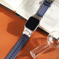 APPLE WATCH-防水拼接金屬矽膠錶帶_22