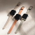 APPLE WATCH-車線圓尾細皮革錶帶