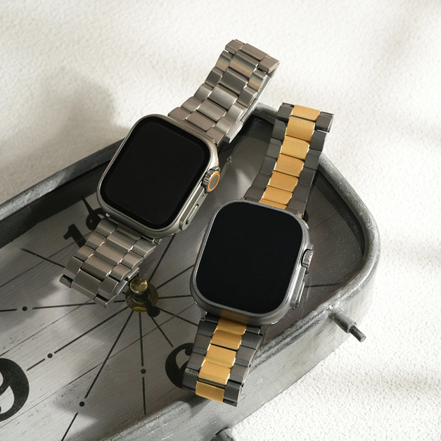 APPLE WATCH - 鈦光銀典藏款 蘋果專用錶帶