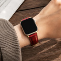 Apple Watch｜復古亮澤油蠟皮 真皮錶帶_9