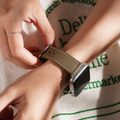 APPLE WATCH - 復古橄欖 車線真皮蘋果錶帶_4