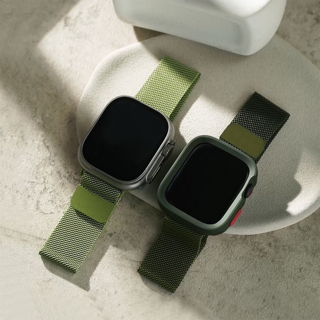 APPLE WATCH 不鏽鋼超薄米蘭 磁吸錶帶