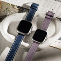 APPLE WATCH - 鳶尾霧紫 車線真皮蘋果錶帶_5