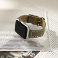 Apple watch - 【 時髦色 】車線真皮蘋果錶帶_3