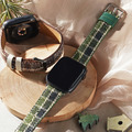 Apple watch -復古感格紋羊絨蘋果錶帶_14