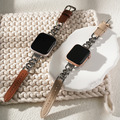 Apple watch - 真皮拼接單鏈蘋果錶帶