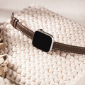 Apple watch - 【暖色】車線細皮革 蘋果錶帶_2