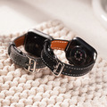 Apple watch - 【冷色】車線細皮革 蘋果錶帶_4