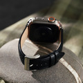 Apple Watch -【渡鴨黑】同色車線真皮蘋果錶帶_3