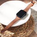 Apple watch - 荔枝紋縮腰皮革錶帶_6