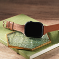 Apple watch - 荔枝紋縮腰皮革錶帶_7