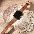 Apple watch - 荔枝紋縮腰皮革錶帶_12