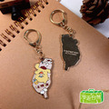 【漫遊台灣XSanrio三麗鷗】NEW鋅合金鑰匙圈-台灣款 HELLO KITTY 布丁狗 酷企鵝 2025新品_4