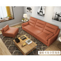 金閣｜L型貓抓皮沙發-南瓜橘-L型沙發210cm_2