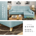 金閣｜L型貓抓皮沙發-冰川藍(預購)-L型沙發210cm_5