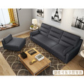 金閣｜L型貓抓皮沙發-紳士灰(預購)-L型沙發210cm_2