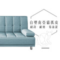 瑪丹娜｜貓抓皮沙發床-冰川藍_5