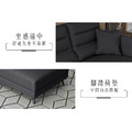 那圖西｜多功能L型貓抓皮沙發-墨黑色-L型沙發210cm_4