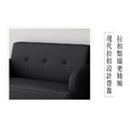 尼莫｜小雙人位貓抓皮沙發-墨黑色-雙人沙發119cm_6