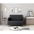 尼莫｜小雙人位貓抓皮沙發-墨黑色-雙人沙發119cm_3