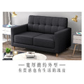 派克｜小雙人位貓抓皮沙發-墨黑色-雙人沙發122cm_4