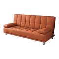 瑪丹娜｜貓抓皮沙發床-南瓜橘(預購)_1