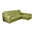 金閣｜L型貓抓皮沙發-橄欖綠-L型沙發210cm_1
