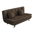 艾薇拉升級款｜虎抓皮沙發床-深咖啡_1