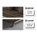 艾薇拉升級款｜虎抓皮沙發床-深咖啡_5