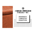 艾薇拉升級款｜虎抓皮沙發床-南瓜橘_4