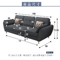 布里斯｜三人座貓抓皮沙發-紳士灰-三人沙發190cm_6