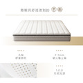 平衡｜三線乳膠硬式獨立筒床墊-雙人加大6尺_1