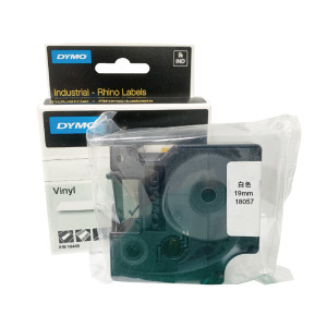 【台灣榮工-原廠品】  18057/19mm 熱縮管套標籤 白色標籤帶 適用 DYMO RHino 4200 標籤機