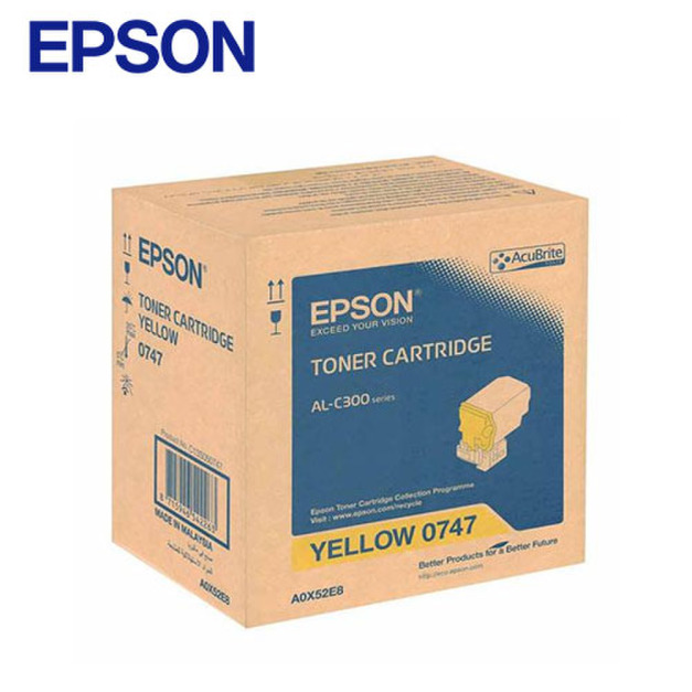 EPSON 原廠黃色碳粉匣｜S050747 C13S050747