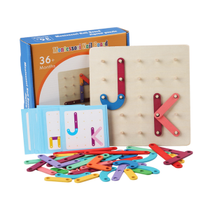 木製創意釘板拼圖