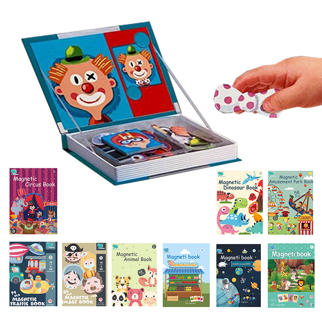 磁力拼圖書